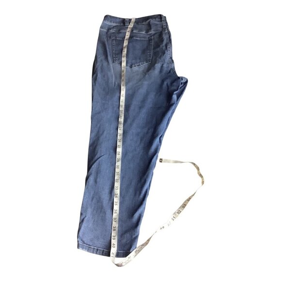 Venezia Womens Distressed Denim Jeans Sz 24 Blue 5 Pocket Design Button Closure - Picture 7 of 16